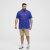 North Latitude Polo Pique Print Short Sleeve Cobalt Blue - Polos - Polos homme grande taille