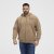 North Latitude Hoodie with Zipper Dark Sand - Sweatshirts & hoodies - Sweatshirts/Hoodies grande taille homme
