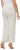 Ulla Popken Layered Chiffon Wide Leg Pants White - Jeans & Pantalons Femme Grandes Tailles – Plus Size - 