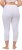 Ulla Popken Basic Stretch Knit Capris White - Jeans & Pantalons Femme Grandes Tailles – Plus Size - 
