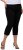 Ulla Popken Mony Stretch Capri Pants Black - Jeans & Pantalons Femme Grandes Tailles – Plus Size - 