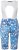 Ulla Popken Abstract Print Padded Cycling Shorts With Suspenders White - Jeans & Pantalons Femme Grandes Tailles – Plus Size - 