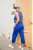 Ulla Popken Cropped Ruby Fit Pants Blue - Jeans & Pantalons Femme Grandes Tailles – Plus Size - 