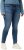 Ulla Popken Textured Stripe Sarah Slim Fit Jeans Blue - Jeans & Pantalons Femme Grandes Tailles – Plus Size - 