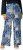Ulla Popken Paisley Straight Leg Pull On Pants Blue - Jeans & Pantalons Femme Grandes Tailles – Plus Size - 