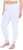Ulla Popken Lace Trim Leggings White - Jeans & Pantalons Femme Grandes Tailles – Plus Size - 