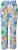 Ulla Popken Italy Print Elastic Waist Pants White - Jeans & Pantalons Femme Grandes Tailles – Plus Size - 