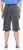 Ulla Popken Indigo Dyed Elastic Waist Jersey Shorts Black - Jeans & Pantalons Femme Grandes Tailles – Plus Size - 