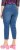 Ulla Popken Cropped Denim Look Stretch Fit Leggings Light Blue Denim - Jeans & Pantalons Femme Grandes Tailles – Plus Size - 