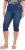 Ulla Popken Denim Elastic Waist Capres Blue Denim - Jeans & Pantalons Femme Grandes Tailles – Plus Size - 