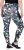 Ulla Popken Quick Drying Botanical Print Sport Leggings Black - Jeans & Pantalons Femme Grandes Tailles – Plus Size - 