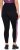 Ulla Popken Quick Drying Botanical Print Sport Leggings Black - Jeans & Pantalons Femme Grandes Tailles – Plus Size - 