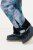 Ulla Popken Functional Ski Trousers Waterproof Shaped Knees Velcro Closure Mineral Blue - Vêtements de ski - 