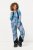 Ulla Popken Functional Ski Trousers Waterproof Shaped Knees Velcro Closure Mineral Blue - Vêtements de ski - 