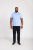 D555 Talbot Pique with Jacquard Collar Polo Shirt Blue - Polos - Polos homme grande taille