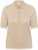 Kaffe Curve Lizzy Contrast Knitted Polo Feather Grey Melange - Polos - 