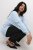 Kaffe Curve Lini Knit Pull Celestial Blue - Sweatshirts & hoodies - 