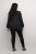Kaffe Curve Lini Knit Pull Noir Oyster - Sweatshirts & hoodies - 