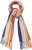 Ulla Popken Ombre Rainbow Stripe Scarf Night Blue - Accessoires - 