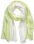 Ulla Popken Ombre Linen Blend Scarf Lime Green - Accessoires - 