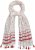 Ulla Popken Dot Print Tassel Accent Scarf Red - Accessoires - 