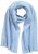 Ulla Popken Ribbed Knit Scarf Blue - Accessoires - 