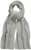 Ulla Popken Garter Stitch Knit Scarf Light Grey Melange - Accessoires - 