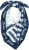 Ulla Popken Maritime Inspired Scarf Deep Aqua - Accessoires - 