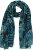 Ulla Popken Leaf Dot Scarf Navy - Accessoires - 