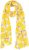 Ulla Popken Lemon Print Scarf Sun Yellow - Accessoires - 