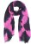Ulla Popken Two Tone Fringed Hem Scarf Bold Pink - Accessoires - 