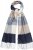 Ulla Popken Checked Fringed Hem Scarf Dark Putty - Accessoires - 
