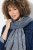 Ulla Popken Fringed Hem Knit Scarf Deep Aqua - Accessoires - Foulards & écharpes femme