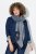 Ulla Popken Fringed Hem Knit Scarf Deep Aqua - Accessoires - Foulards & écharpes femme