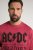 JP1880 AC/DC World Tour Graphic Comfort Fit Band T-Shirt Dark Red - T-shirts - T-shirts Homme Grande Taille