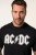 JP1880 AC/DC Classic Logo Band T-Shirt Black - T-shirts - T-shirts Homme Grande Taille