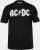 JP1880 AC/DC Classic Logo Band T-Shirt Black - T-shirts - T-shirts Homme Grande Taille
