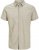 Jack & Jones Breeze Linen Blend Short Sleeve Shirt Beige - Chemises - Chemises Grandes Tailles Hommes