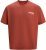 Jack & Jones Fold Crew Neck T-Shirt Red - T-shirts - T-shirts Homme Grande Taille