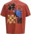 Jack & Jones Fold Crew Neck T-Shirt Red - T-shirts - T-shirts Homme Grande Taille