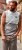 Kam Jeans 5764 Palm Springs Vest Sleeveless T-Shirt Griffin Grey - T-shirts - T-shirts Homme Grande Taille
