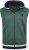 Kam Jeans TS005 Retro Tracky Set (Shorts/Sleeveless Hoodie) Racing Green - Survêtements - Survêtements homme grande taille