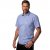 JP1880 Short Sleeve Check Print Traditional Shirt Blue - Chemises - Chemises Grandes Tailles Hommes