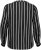 Kaffe Curve Sida Blouse Noir/Craie Rayée - Blouses et tuniques - 