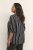 Kaffe Curve Sida Blouse Noir/Craie Rayée - Blouses et tuniques - 