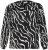 Kaffe Curve Mirta Tilly Blouse Noir/Antique Imprimé Zèbre - Blouses et tuniques - 