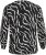 Kaffe Curve Mirta Tilly Blouse Noir/Antique Imprimé Zèbre - Blouses et tuniques - 