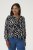 Kaffe Curve Mirta Tilly Blouse Noir/Antique Imprimé Zèbre - Blouses et tuniques - 