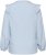 Kaffe Curve Lenia Flounce Shirt Powder Blue Stripe - Chemisiers - 