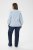 Kaffe Curve Lenia Flounce Shirt Powder Blue Stripe - Chemisiers - 